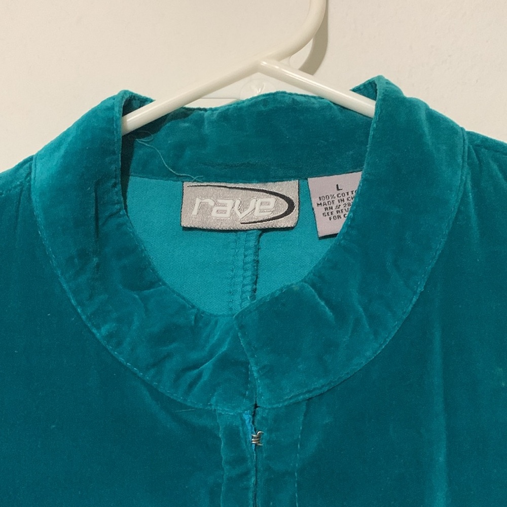 Rave Vintage Teal Blazer with Textured Fabric - Picture 2 of 10